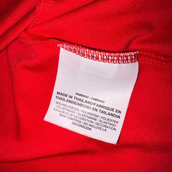 Nike Golf Size L Red Long Sleeve Quarter Zip Dri-Fit Shirt - Picture 5 of 7